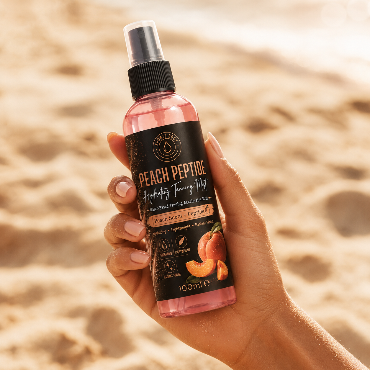 Hydrating Peach Peptide Tanning Mist 100 ml